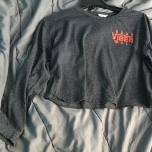 Trendy Good vibes long sleeve shirt